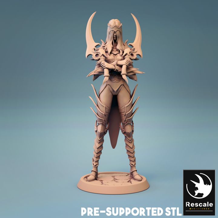 Death Cultist Commander Miniatures | Medium | Rescale Miniatures | D&D DnD Pathfinder Miniature