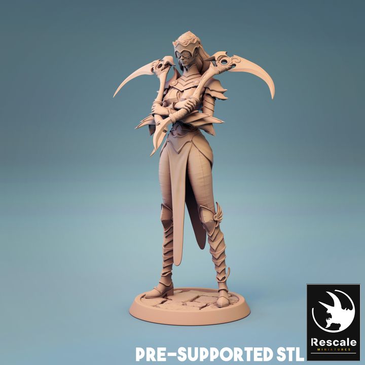 Death Cultist Commander Miniatures | Medium | Rescale Miniatures | D&D DnD Pathfinder Miniature