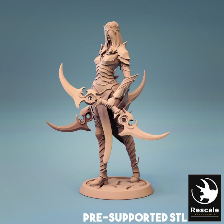 Death Cultist Commander Miniatures | Medium | Rescale Miniatures | D&D DnD Pathfinder Miniature