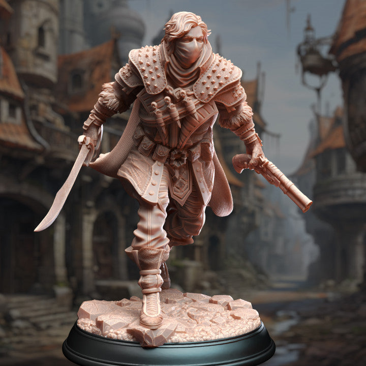 Bandit Boss Rogue Leader Miniature | Medium | DM Stash | D&D DnD Pathfinder Miniature