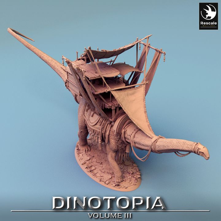 Diplodocus Dinosaur Beasts Wild | Gargantuan | Rescale Miniatures | D&D DnD Pathfinder Miniature