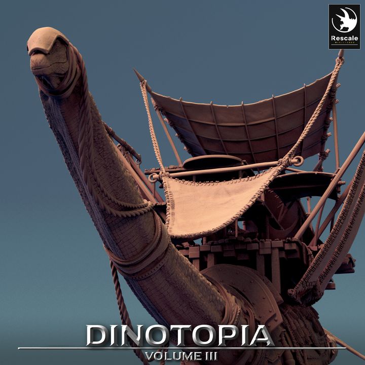 Diplodocus Dinosaur Beasts Wild | Gargantuan | Rescale Miniatures | D&D DnD Pathfinder Miniature