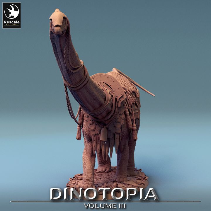 Diplodocus Dinosaur Beasts Wild | Gargantuan | Rescale Miniatures | D&D DnD Pathfinder Miniature