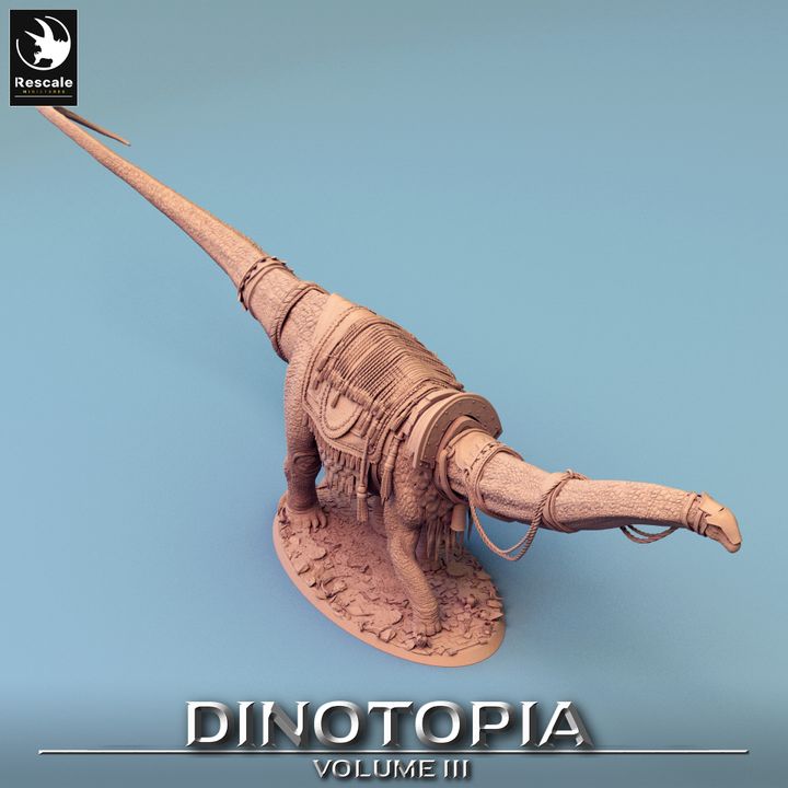 Diplodocus Dinosaur Beasts Wild | Gargantuan | Rescale Miniatures | D&D DnD Pathfinder Miniature