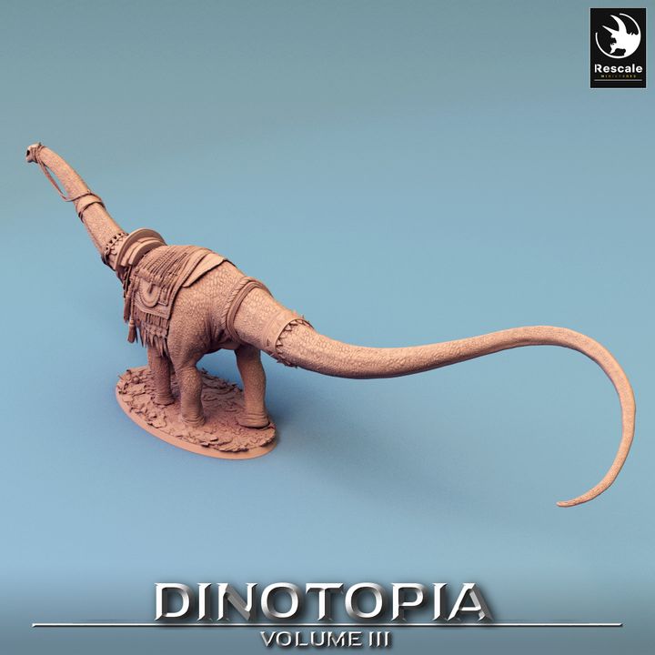 Diplodocus Dinosaur Beasts Wild | Gargantuan | Rescale Miniatures | D&D DnD Pathfinder Miniature