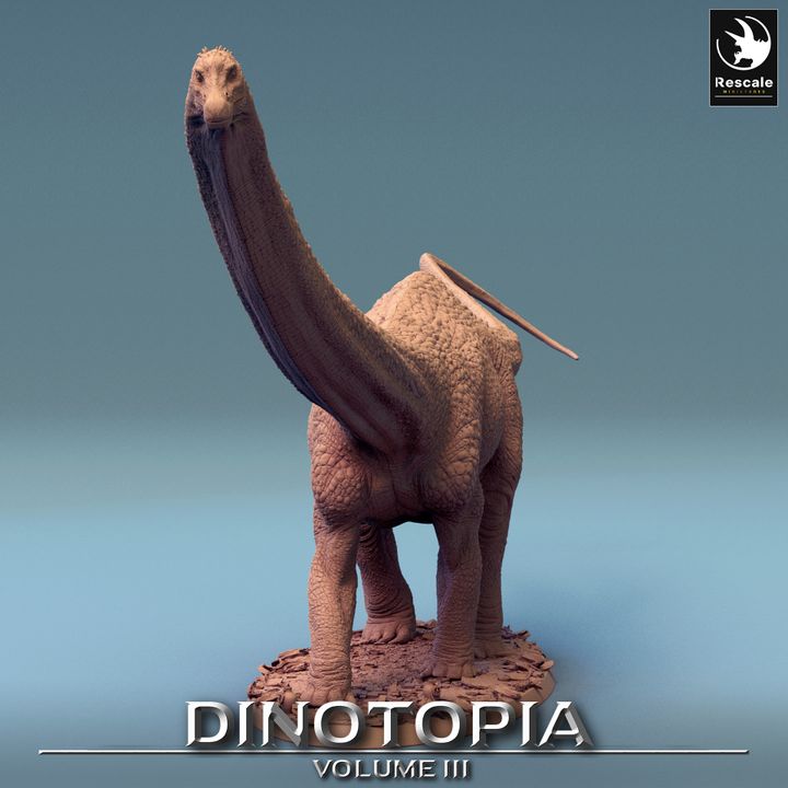 Diplodocus Dinosaur Beasts Wild | Gargantuan | Rescale Miniatures | D&D DnD Pathfinder Miniature