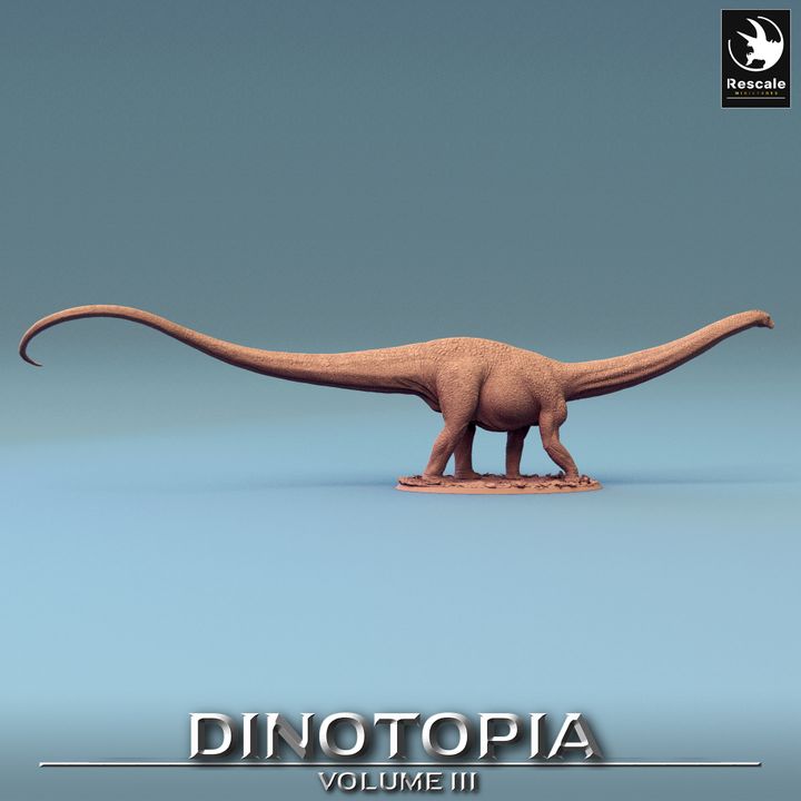 Diplodocus Dinosaur Beasts Wild | Gargantuan | Rescale Miniatures | D&D DnD Pathfinder Miniature
