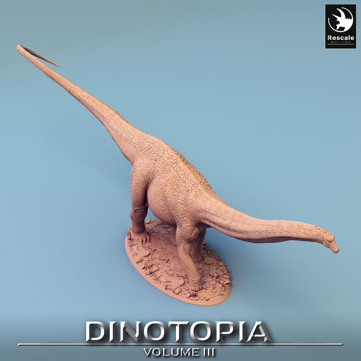 Diplodocus Dinosaur Beasts Wild | Gargantuan | Rescale Miniatures | D&D DnD Pathfinder Miniature