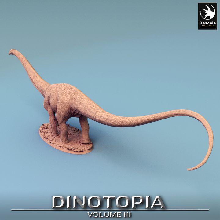 Diplodocus Dinosaur Beasts Wild | Gargantuan | Rescale Miniatures | D&D DnD Pathfinder Miniature