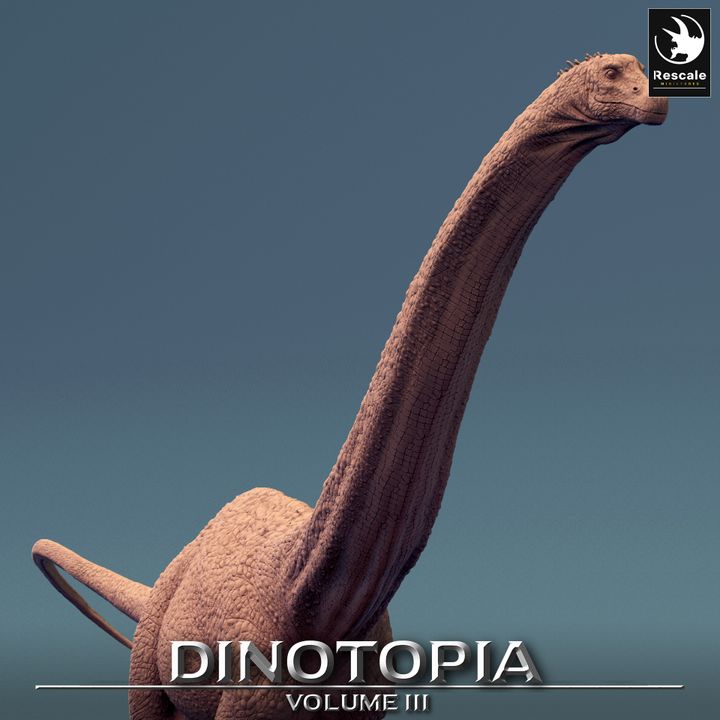 Diplodocus Dinosaur Beasts Wild | Gargantuan | Rescale Miniatures | D&D DnD Pathfinder Miniature