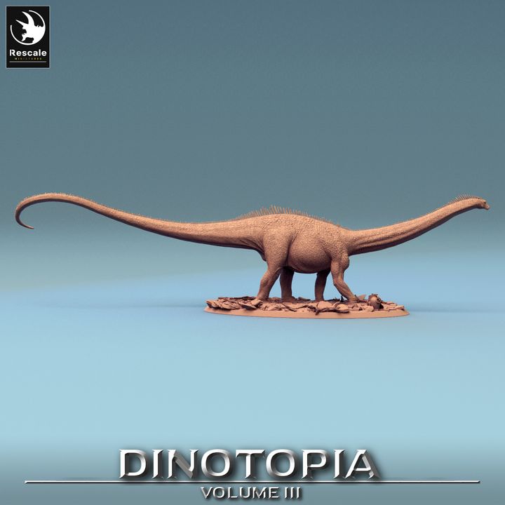 Diplodocus Dinosaur Beasts Wild | Gargantuan | Rescale Miniatures | D&D DnD Pathfinder Miniature