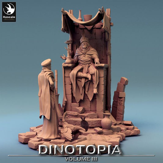 Regal Throne Lord Dinosaur NPC | Large | Rescale Miniatures | D&D DnD Pathfinder Miniature