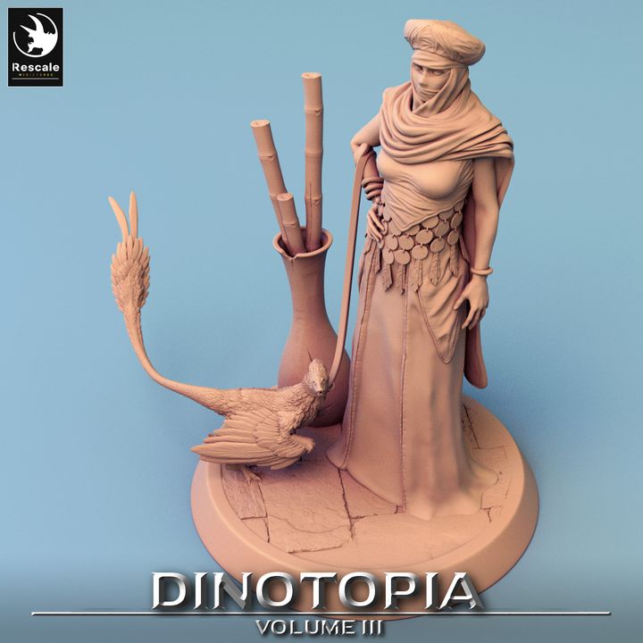 Regal Throne Lord Dinosaur NPC | Large | Rescale Miniatures | D&D DnD Pathfinder Miniature
