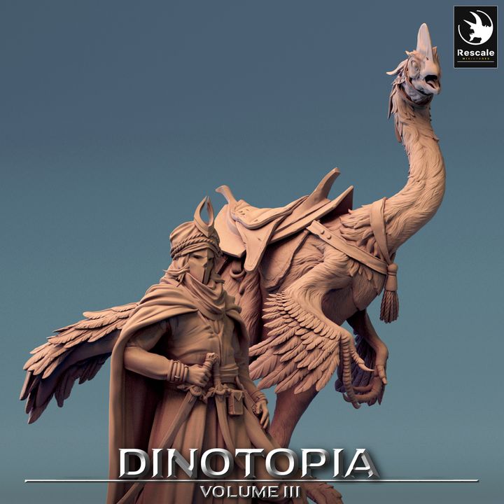 Dinotopia Guard Warrior Fighter Human | Medium | Rescale Miniatures | D&D DnD Pathfinder Miniature