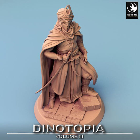 Dinotopia Guard Warrior Fighter Human | Medium | Rescale Miniatures | D&D DnD Pathfinder Miniature