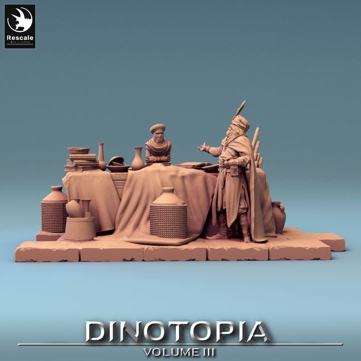Collection Dinosaurs Fantasy Diorama Beasts | Large | Rescale Miniatures | D&D DnD Pathfinder Miniature