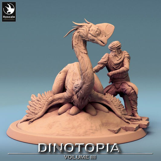 Oviraptor Dinosaur Prehistoric Beasts | Large | Rescale Miniatures | D&D DnD Pathfinder Miniature