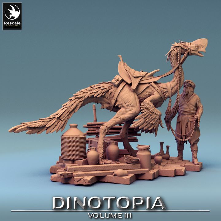 Dinosaur Mount Monster | Gargantuan | Rescale Miniatures | D&D DnD Pathfinder Miniature