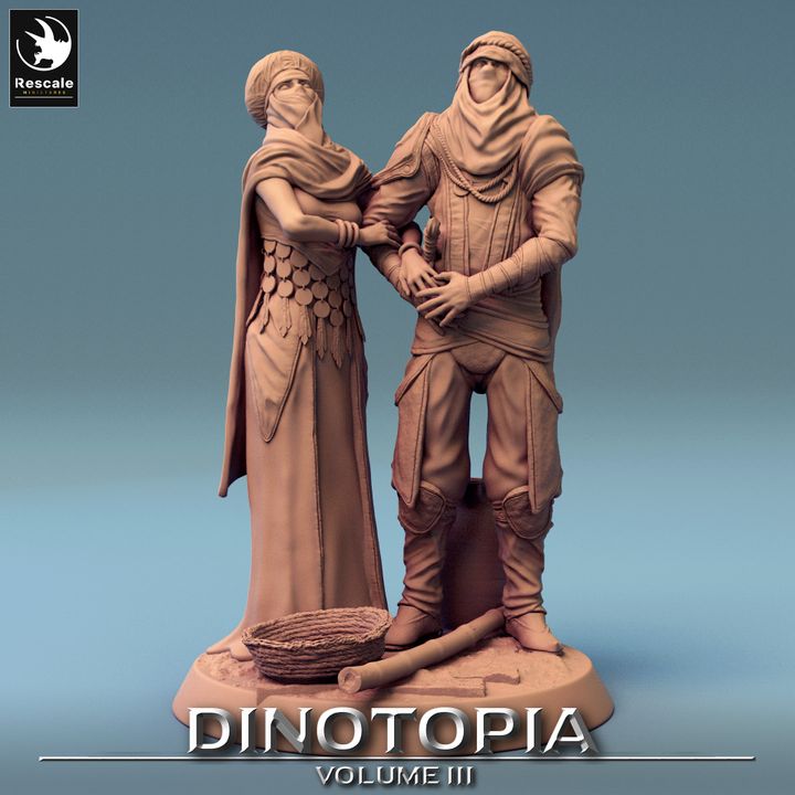 Dinotopia Diorama Steps Scene | Large | Rescale Miniatures | D&D DnD Pathfinder Miniature