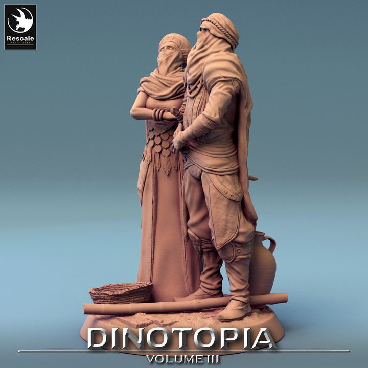 Dinotopia Diorama Steps Scene | Large | Rescale Miniatures | D&D DnD Pathfinder Miniature