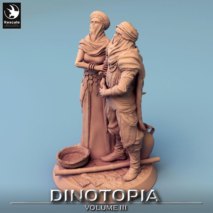 Dinotopia Diorama Steps Scene | Large | Rescale Miniatures | D&D DnD Pathfinder Miniature