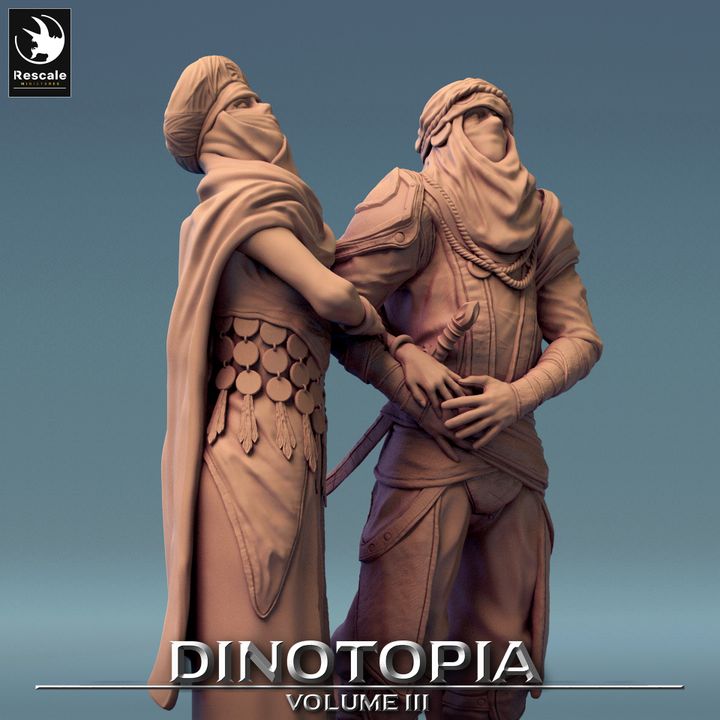 Dinotopia Diorama Steps Scene | Large | Rescale Miniatures | D&D DnD Pathfinder Miniature