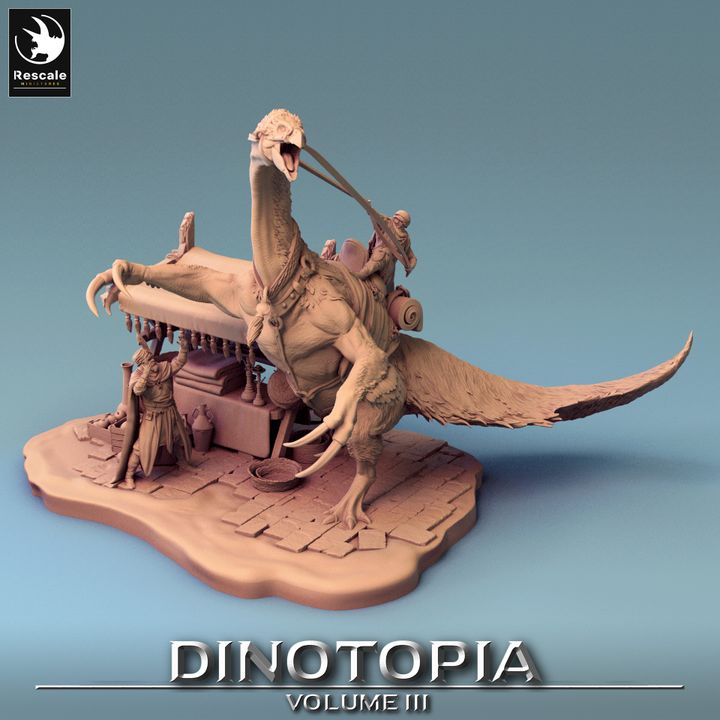 Therizinosaurus Dinosaur Model Beasts | Large | Rescale Miniatures | D&D DnD Pathfinder Miniature