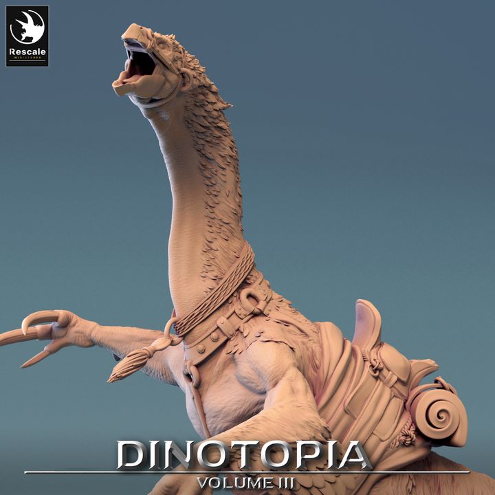 Therizinosaurus Dinosaur Model Beasts | Large | Rescale Miniatures | D&D DnD Pathfinder Miniature