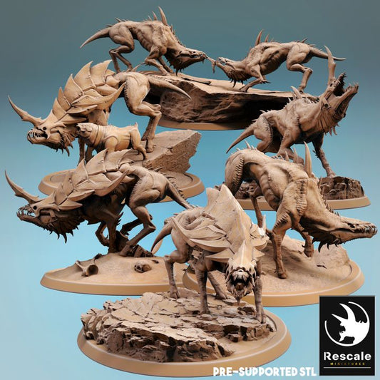 Infernal Beast - Fierce (50mm Base)
