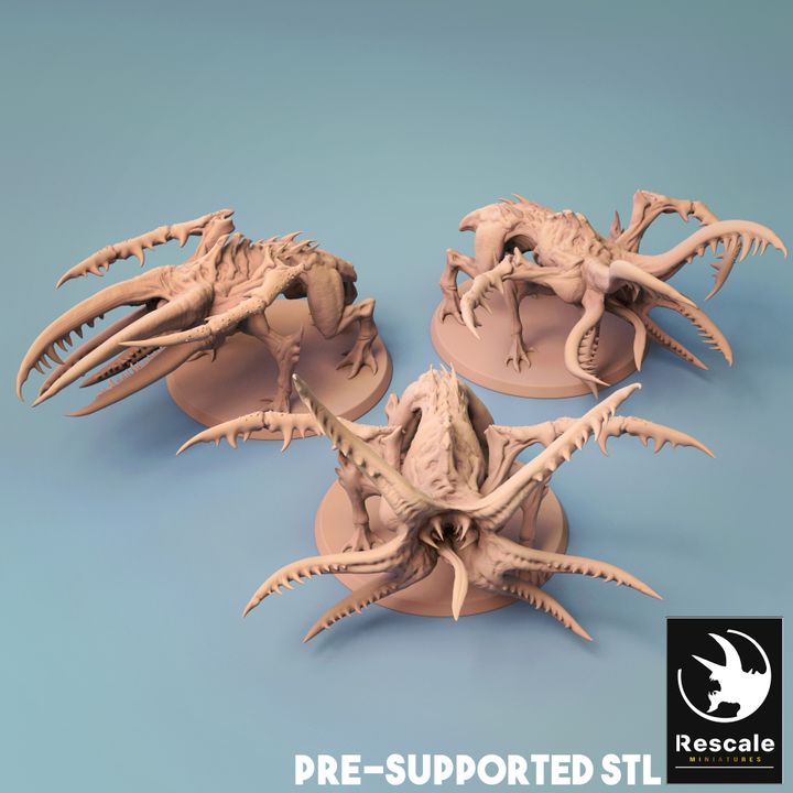 Insectoid Horror Creature Monsters | Large | Rescale Miniatures | D&D DnD Pathfinder Miniature