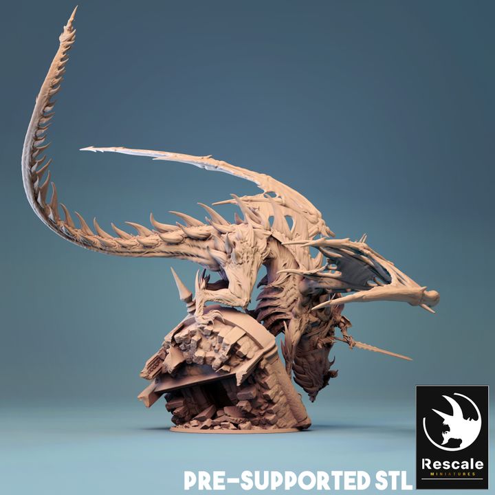 Cursed Dragon - Striking (75mm Base)