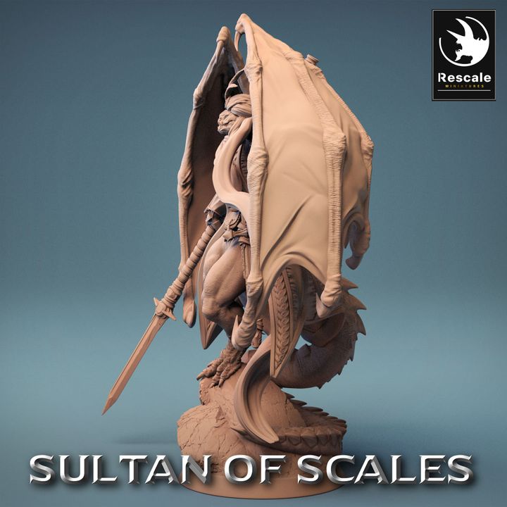 Dragonborn Draconic Defender Guard | Large | Rescale Miniatures | D&D DnD Pathfinder Miniature