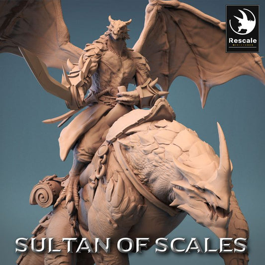 Dragonborn Warrior Mounted Creature | Large | Rescale Miniatures | D&D DnD Pathfinder Miniature