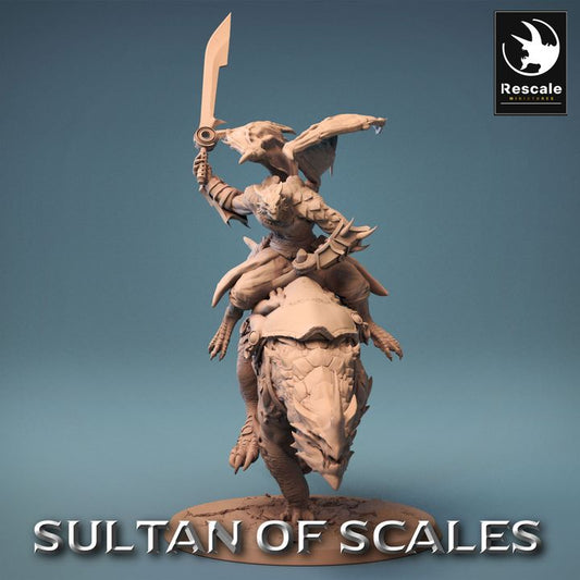 Dragonborn Warrior Mount Beast | Large | Rescale Miniatures | D&D DnD Pathfinder Miniature