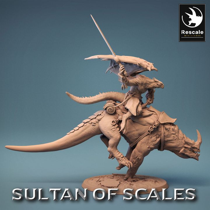 Dragonborn Warrior Mount Beast | Large | Rescale Miniatures | D&D DnD Pathfinder Miniature