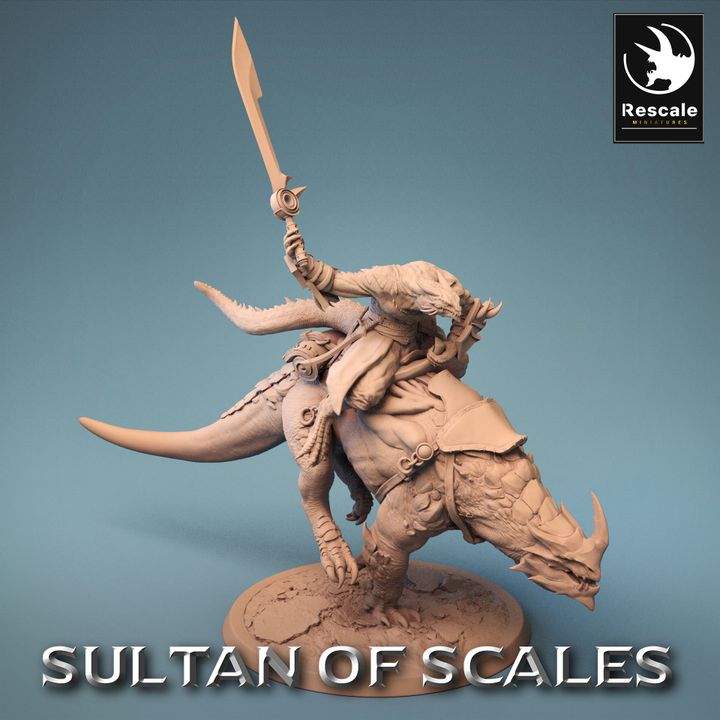 Dragonborn Warrior Mount Beast | Large | Rescale Miniatures | D&D DnD Pathfinder Miniature