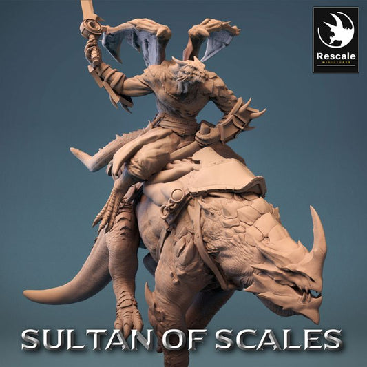 Dragonborn Warrior Mount Beast | Large | Rescale Miniatures | D&D DnD Pathfinder Miniature