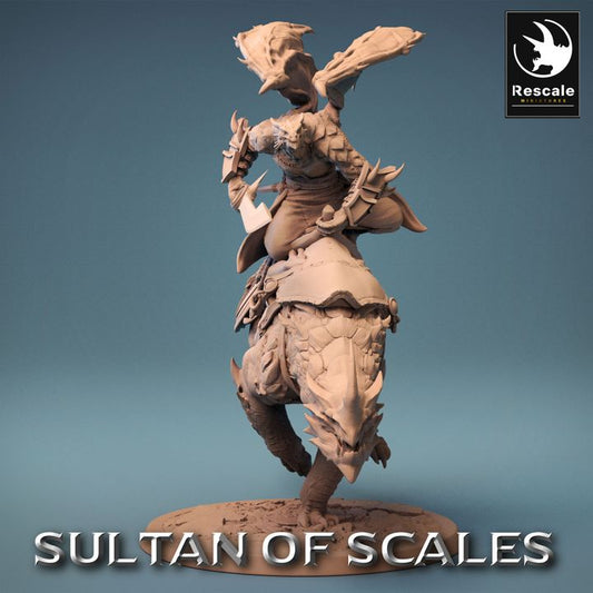 Dragonborn Mounted Warrior Beast | Large | Rescale Miniatures | D&D DnD Pathfinder Miniature