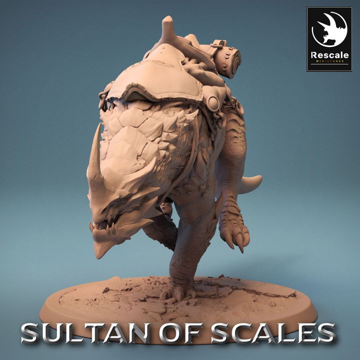 Dragonborn Mounted Warrior Beast | Large | Rescale Miniatures | D&D DnD Pathfinder Miniature