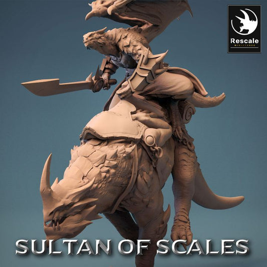 Dragonborn Mounted Warrior Beast | Large | Rescale Miniatures | D&D DnD Pathfinder Miniature