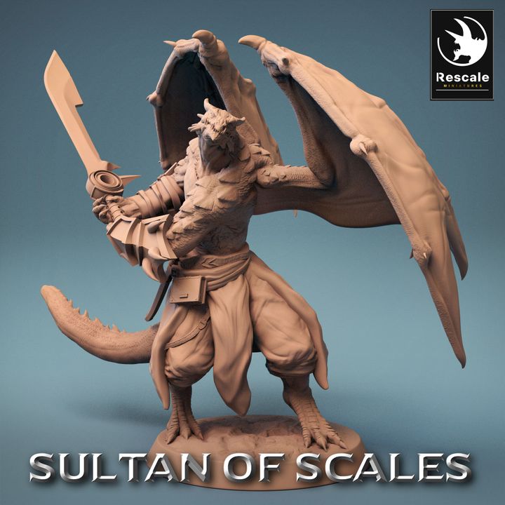 Collection Dragonborn Soldiers Warriors Magic | Medium | Rescale Miniatures | D&D DnD Pathfinder Miniature