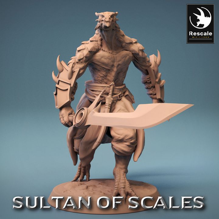 Collection Dragonborn Soldiers Warriors Magic | Medium | Rescale Miniatures | D&D DnD Pathfinder Miniature