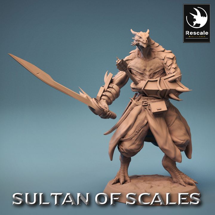 Collection Dragonborn Soldiers Warriors Magic | Medium | Rescale Miniatures | D&D DnD Pathfinder Miniature