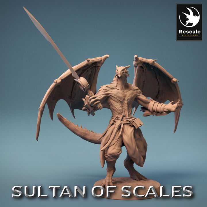 Collection Dragonborn Soldiers Warriors Magic | Medium | Rescale Miniatures | D&D DnD Pathfinder Miniature