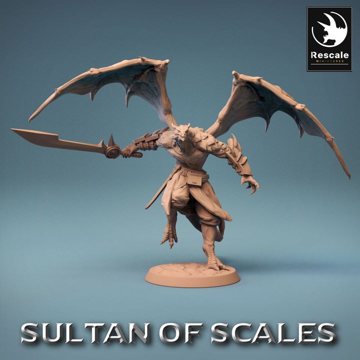 Collection Dragonborn Soldiers Warriors Magic | Medium | Rescale Miniatures | D&D DnD Pathfinder Miniature