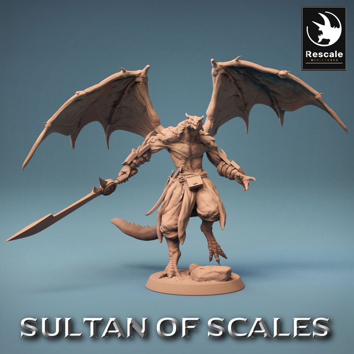 Collection Dragonborn Soldiers Warriors Magic | Medium | Rescale Miniatures | D&D DnD Pathfinder Miniature