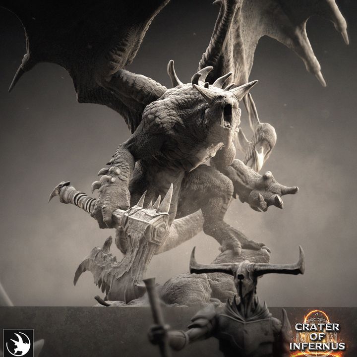 Infernum Dragon - Guard (100mm Base)