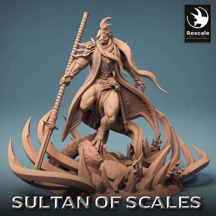 Dragonborn Draconic Defender Guard | Large | Rescale Miniatures | D&D DnD Pathfinder Miniature