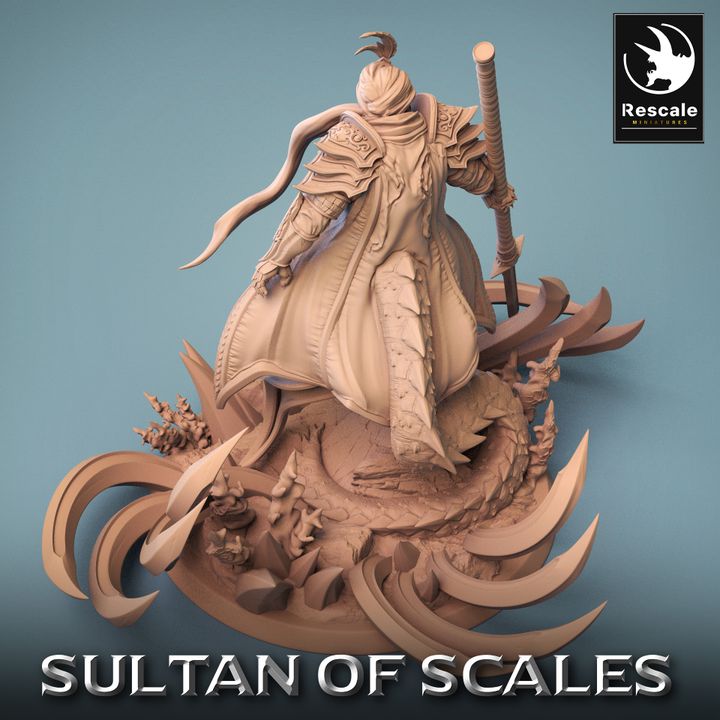 Dragonborn Draconic Defender Guard | Large | Rescale Miniatures | D&D DnD Pathfinder Miniature