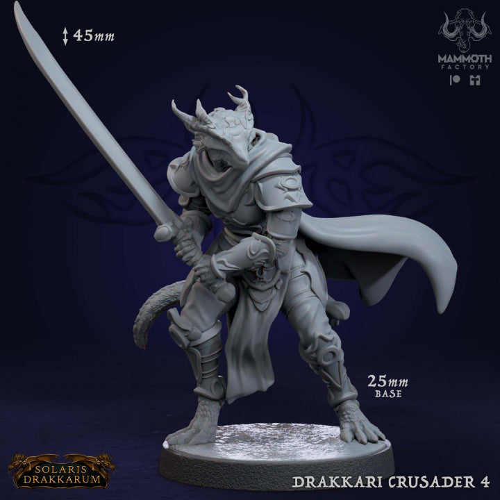 Dragonborn Warriors Fighters Heroes | Medium | Mammoth Factory | D&D DnD Pathfinder Miniature